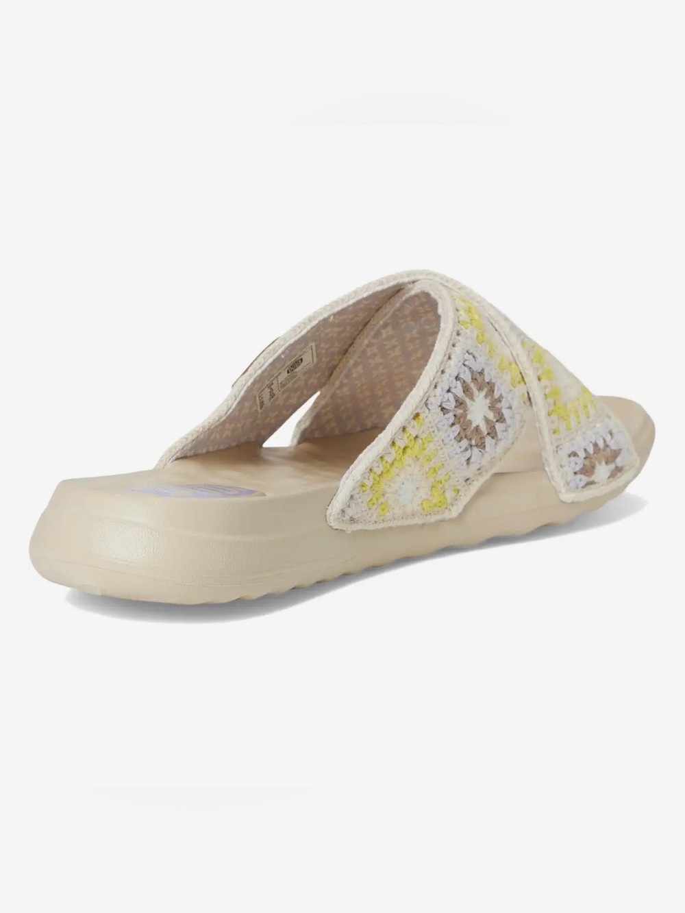 Hey Dude Christi Slide
Cottage Crochet Sandals Lavender Tan & Yellow Size 7 NWT - Picture 3 of 12